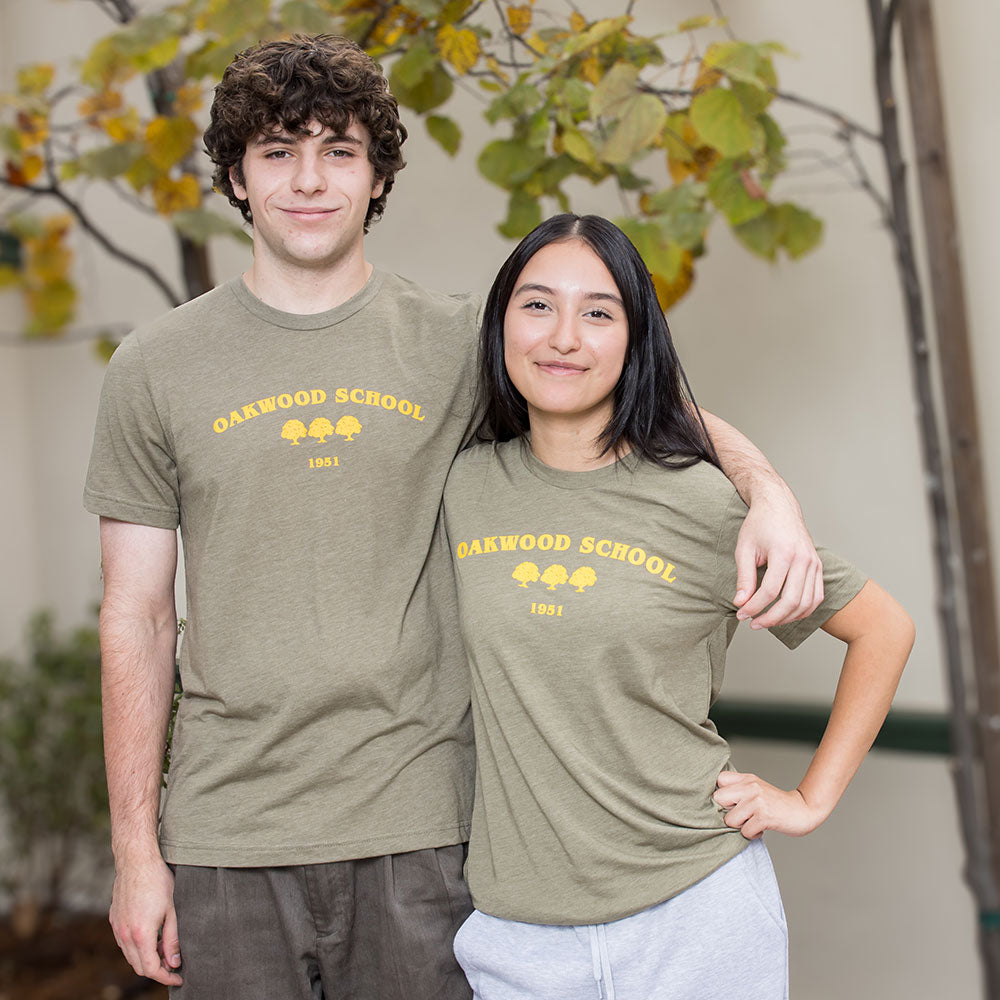 Olive Three Trees Tee