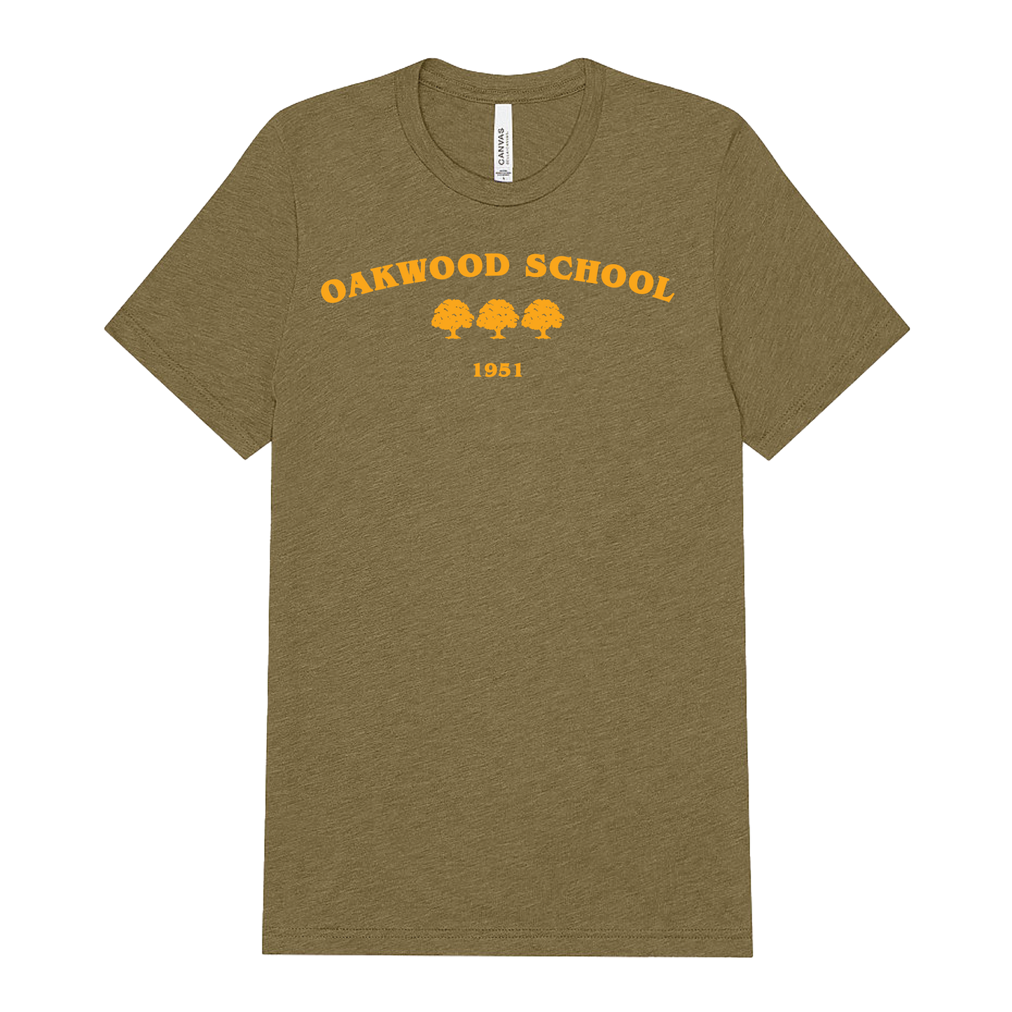 Olive Three Trees Tee