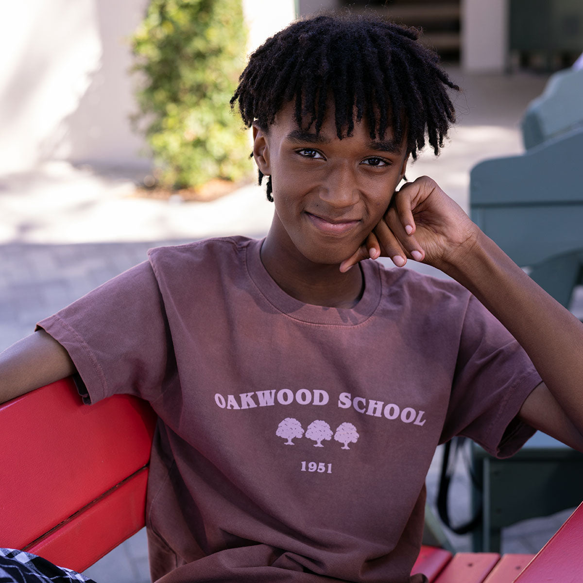 Washed Chestnut Three Trees Tee