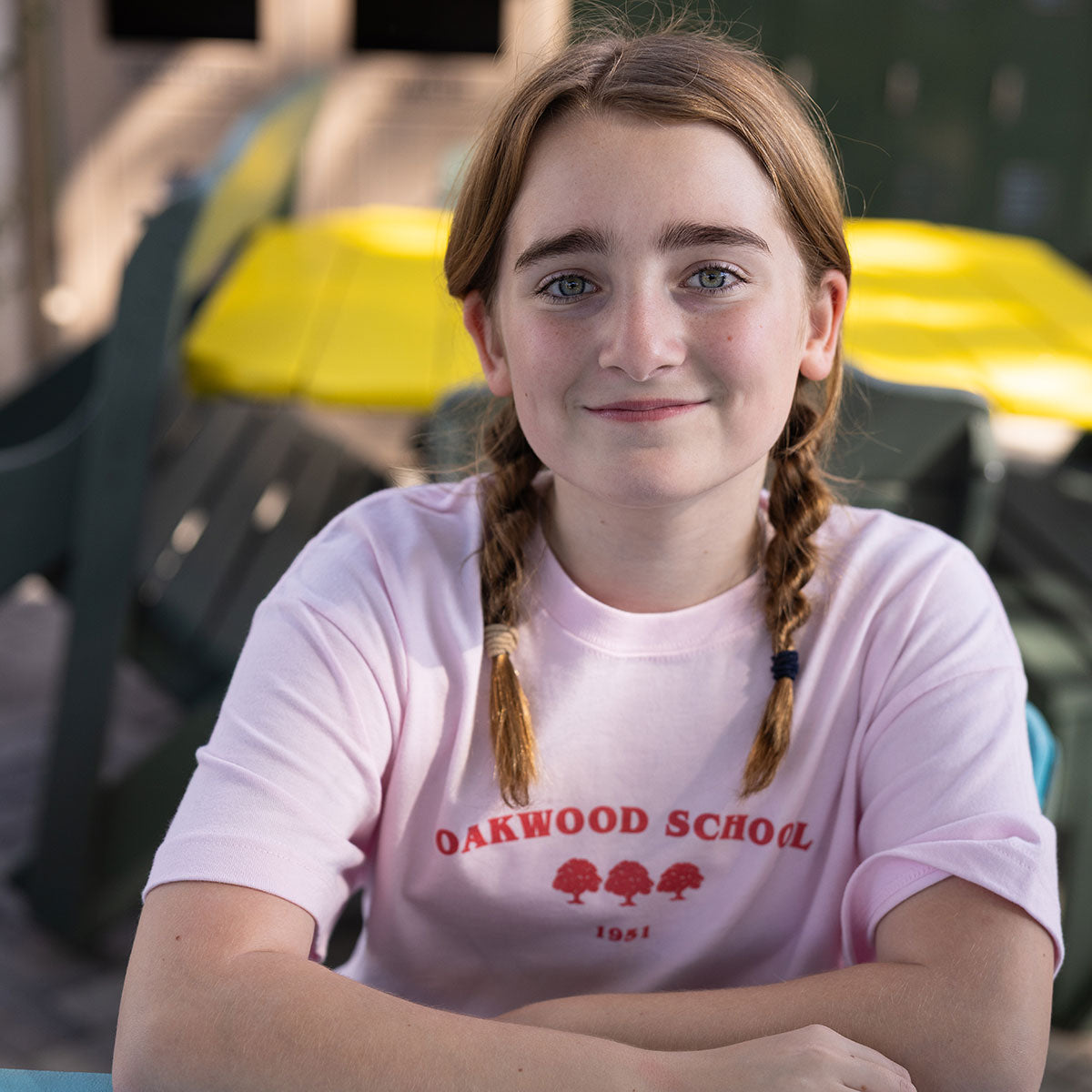 Soft Pink Three Trees Youth Tee