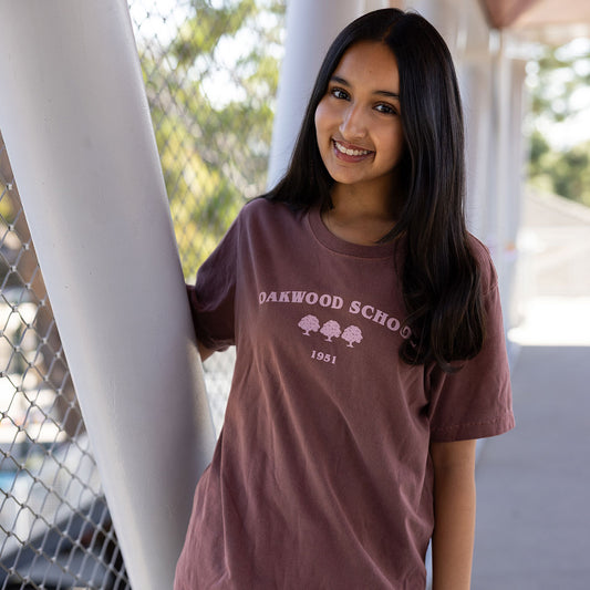 Washed Chestnut Three Trees Tee