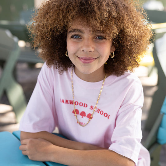 Soft Pink Three Trees Youth Tee